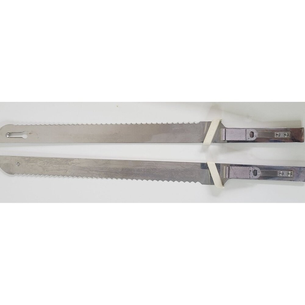 Vintage General Electric Electric Slicing Knife Set W/ Fork Box & Hanging Caddy - Picture 14 of 16